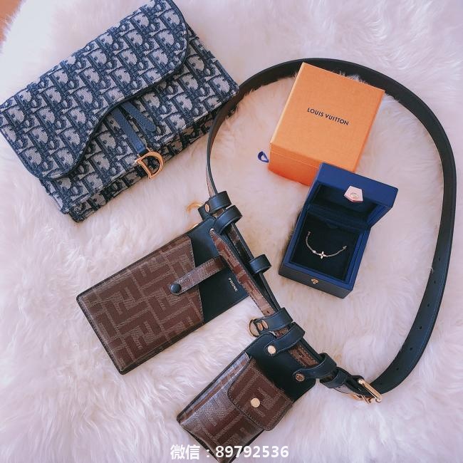 购物分享| Dior老花 Fendi腰包带 LV手链