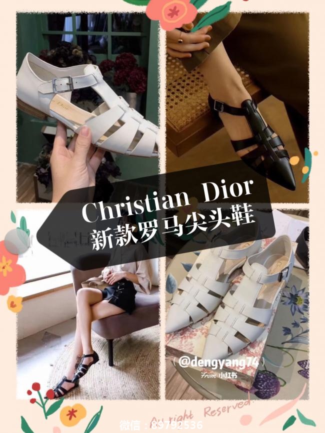 Dior2020新款罗马尖头鞋！！