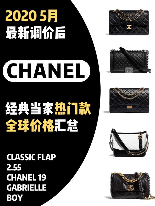 020.5最新,Chanel包包全球价格汇总"