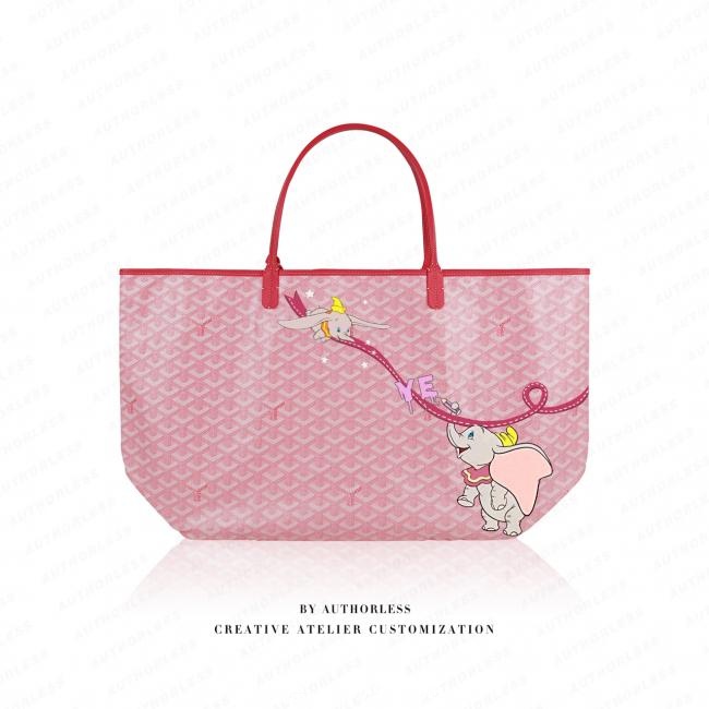 AUTHORLESS: Goyard樱粉色购物袋 小飞象设计'定稿