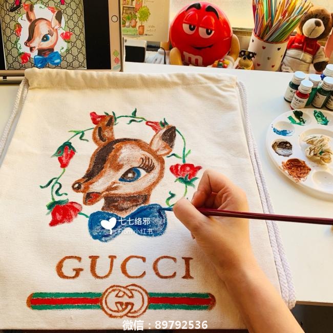 全网首发！买Gucci儿童包被爽约，干脆自己画