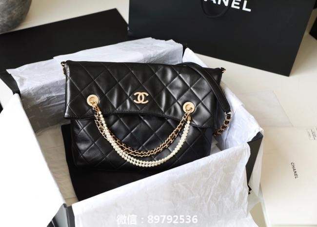 020秋冬新款Chanel珍珠购物袋"