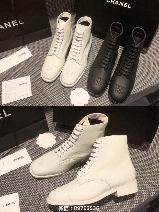 Chanel 香奈儿2020新款系带短靴,高级美