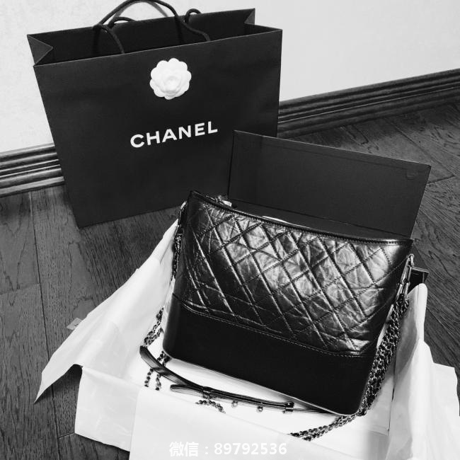 香奈儿全黑中号流浪包Chanel Gabrielle#香奈儿 Chanel