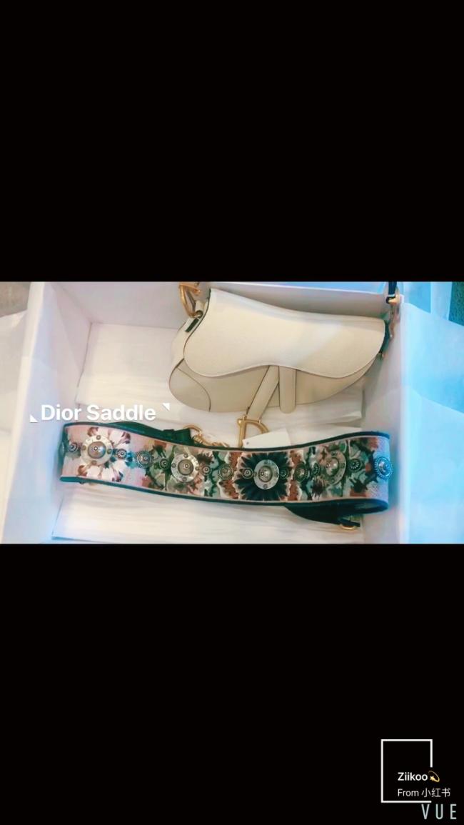 ||Dior Saddle Bag||马鞍包白色开箱视频