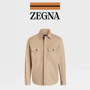杰尼亚商务男装外套,【重塑夹克】zegna杰尼亚男装22春夏新品premium棉质男士衬衫外套