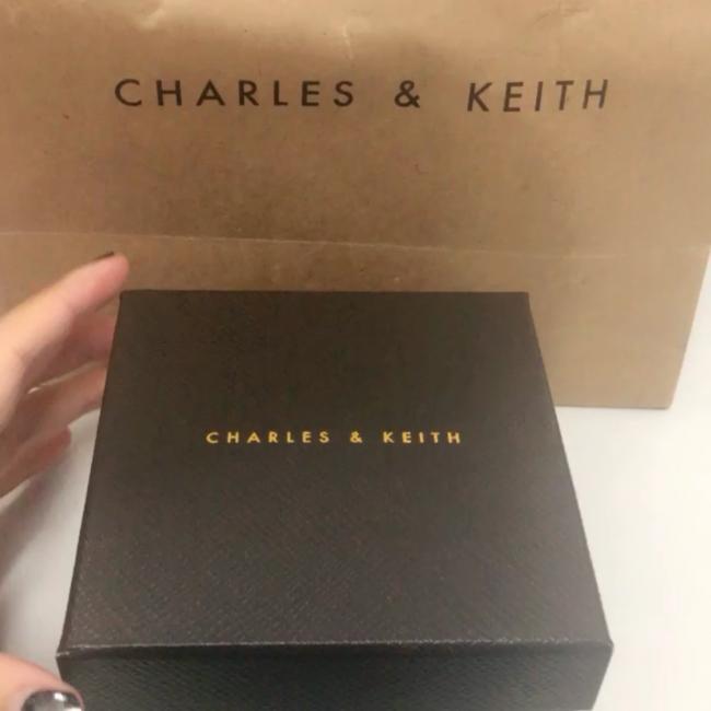 @CHARLES&KEITH #小猪包金属链条半宝石饰女士零钱包CK6-4015