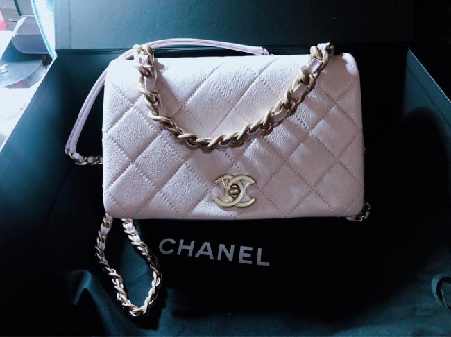 香奈儿Chanel 20S 芋泥色口盖包
