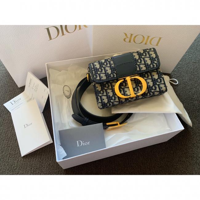 Dior老花盒子包 蒙田mini box Montaigne 30