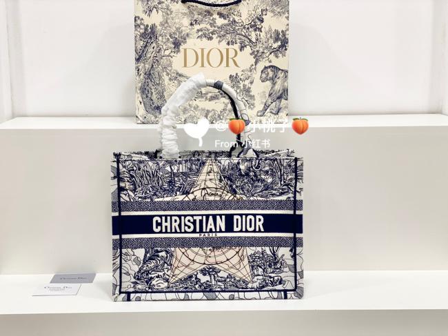 星星和世界✨,被Dior新款book tote迷住了
