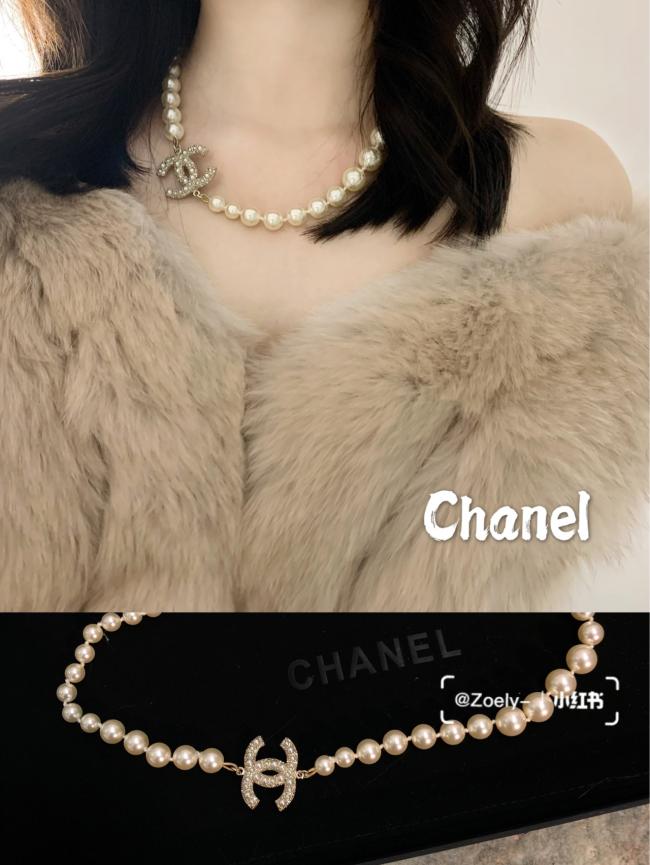 Chanel香奈儿珍珠项链 富家大小姐既视感✨