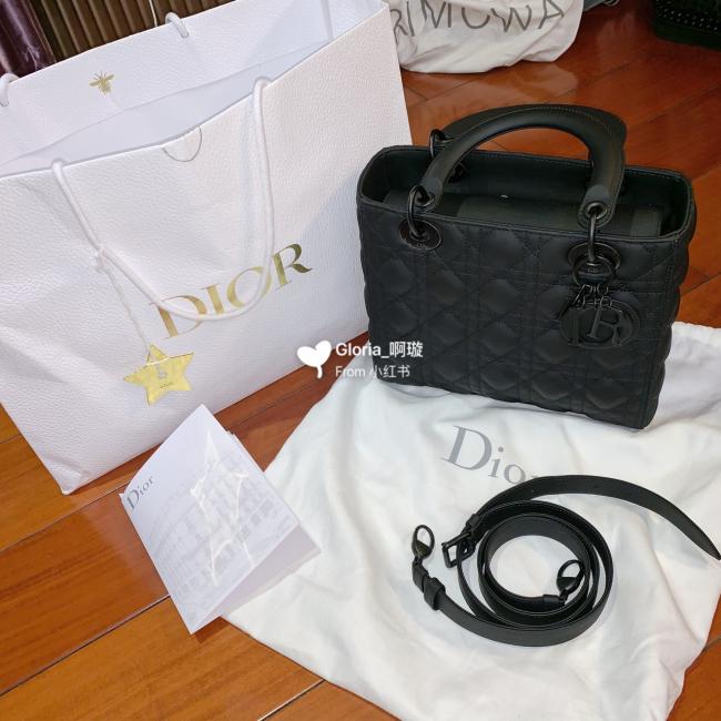 迪奥 Dior 终于买到的哑光黑色Dior迪奥lady！进店直接问了sa