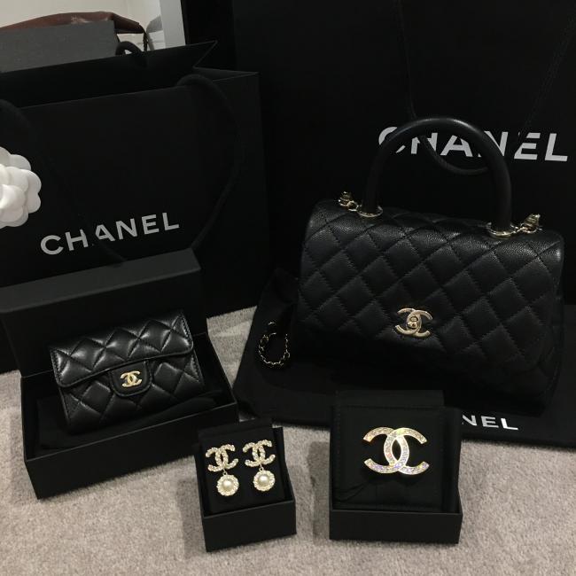 Chanel新版黑金cocohandle以及其他小分享～