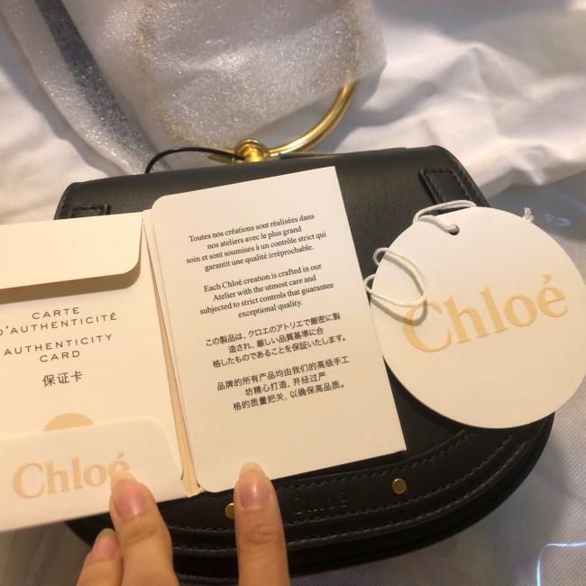 Chloe 蔻依 chloe nile圆环包 小号 黑色 天猫国际官方奢侈网网站购入