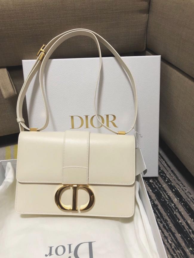 Dior白色蒙田包 光滑牛皮 白包 气质 通勤包