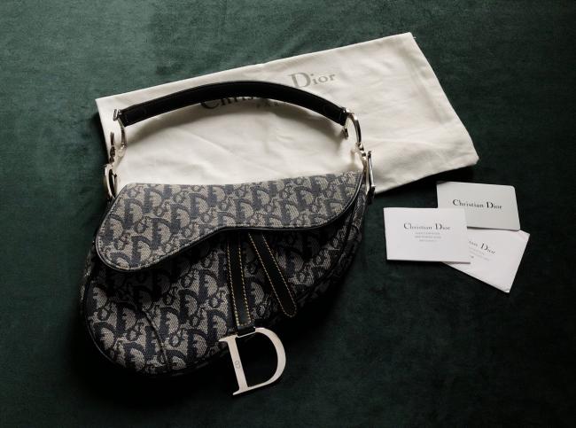 购物分享,去年大的中古Dior马鞍包