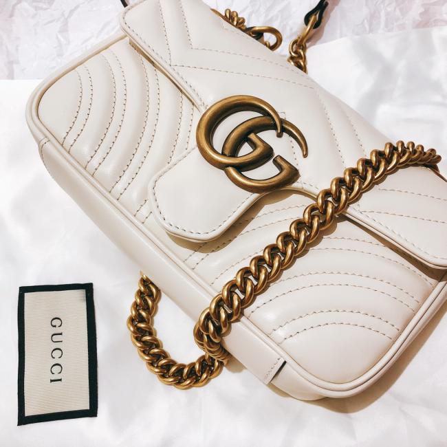 Gucci Marmont 22cm链条包 一直喜欢G家的这款包