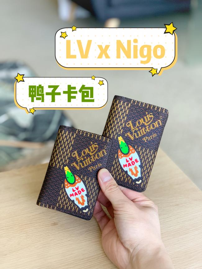 LV x Nigo鸭子口袋钱包/卡包钱夹