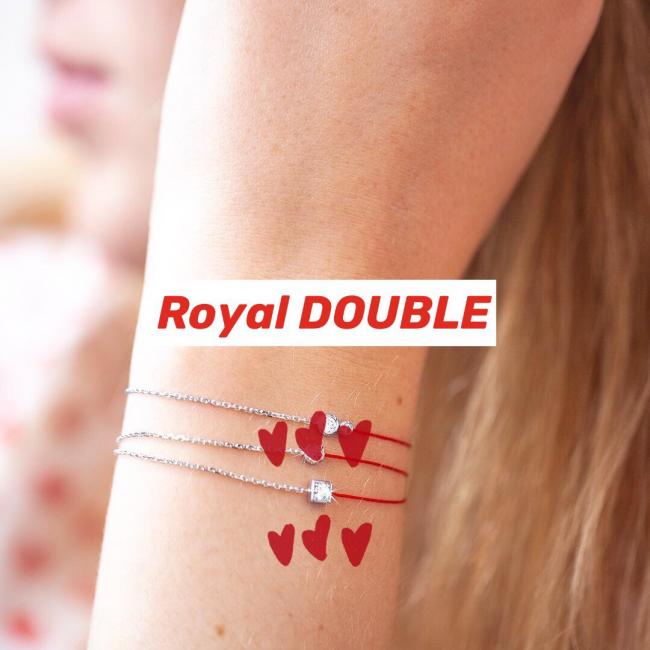 Royal DOUBLE，方钻半绳半链手链