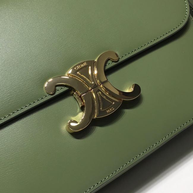 Clv Triomphe 凯旋包，设计师HEDI新品系列，进口牛皮，倒双C字黄铜锁扣