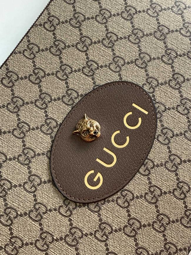 Gucci实拍图 | 超薄款虎头手拿包 | model 473956 | 男女通用
