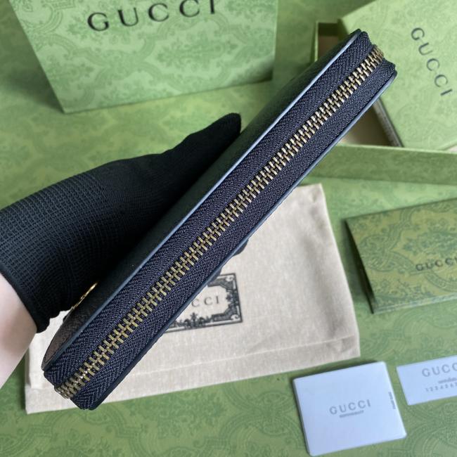 Gucci正品绿盒包装428736，猪纹皮，超大容量
