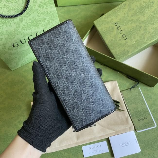 Gucci新款GG Supreme帆布西装夹 环保材料 绿盒包装