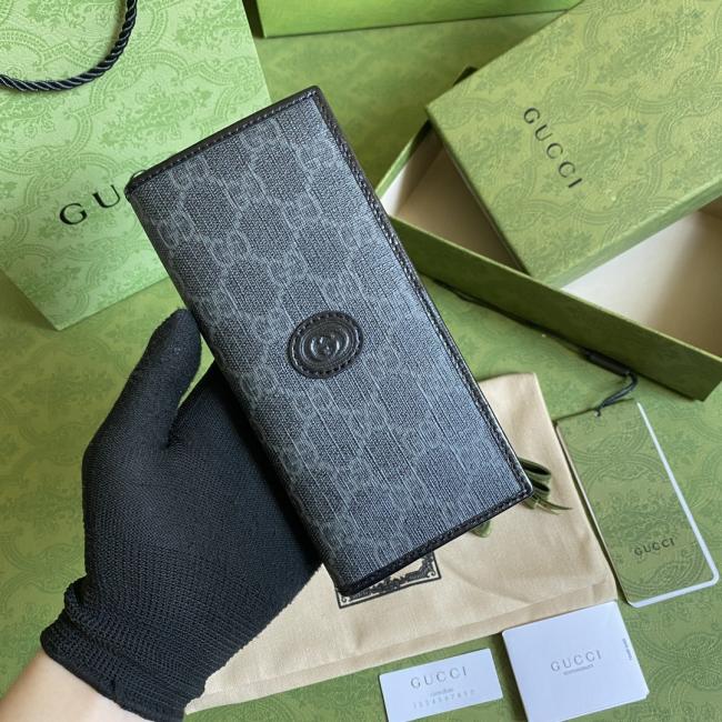 Gucci新款GG Supreme帆布西装夹 环保材料 绿盒包装