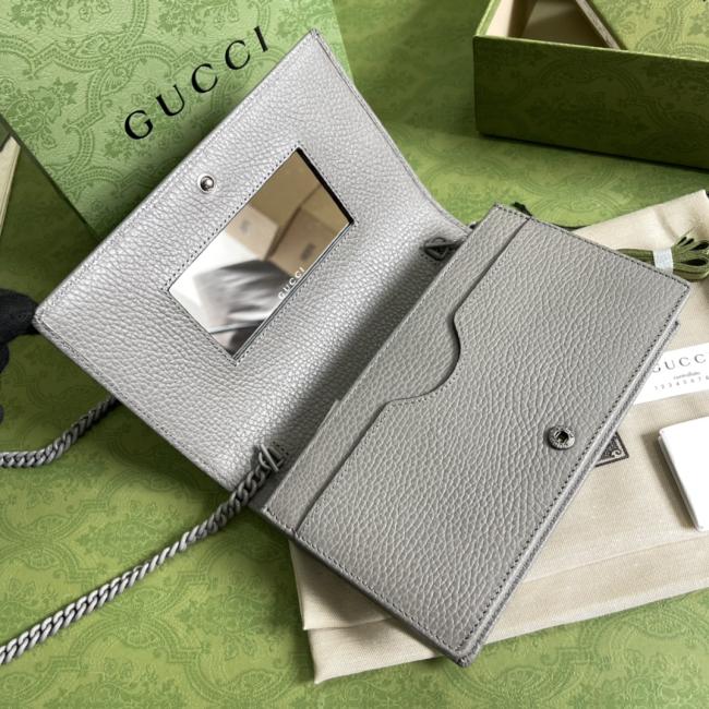 GG Marmont Aria系列链条包-经典黑皮革，原厂绿盒包装