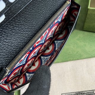 GG 1955系列链条包手袋，带Trefoil印花，原厂绿盒包装