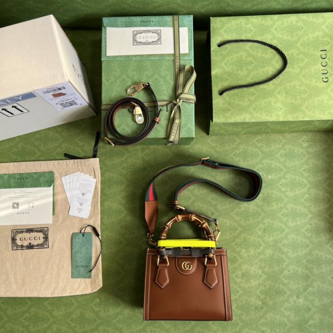 Gucci Diana小号手提包 702732 绿盒包装