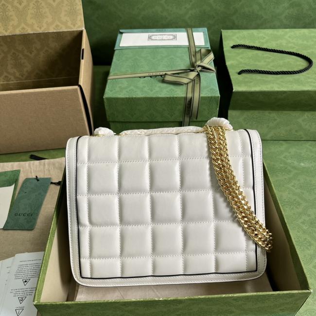 Gucci Deco系列834小号肩背包，原厂绿盒包装