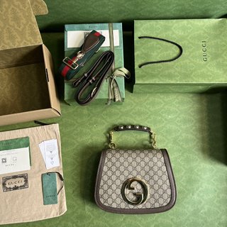 Gucci Blondie系列中号手提包 7211，经典设计，多用途