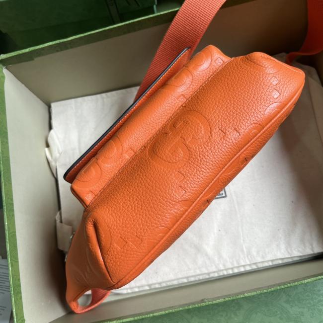 Gucci 6450 超级双G绿盒包装早秋系列腰包