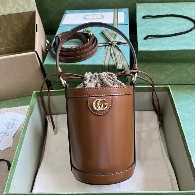 Gucci Ophidia迷你水桶包OPHIDIA-201，原厂绿盒包装，双G硬件，多功能穿着